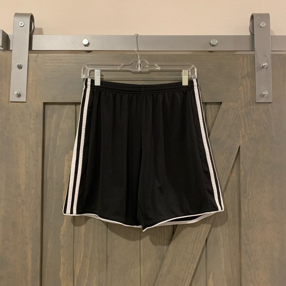 Black Adidas soccer shorts (Size M)
